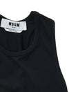 Shirring Sleeveless Black - MSGM - BALAAN 5