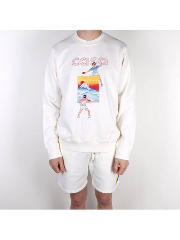 FUJIPINGPONG Sweatshirt Ivory - CASABLANCA - BALAAN 1