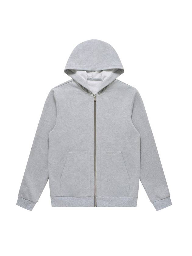 Men's Two-Way Logo Hooded Zip-Up Gray SW23PTS01GE - SOLEW - BALAAN 1