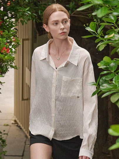 Coconut Loose Fit Linen Shirt Ivory - MICANE - BALAAN 2