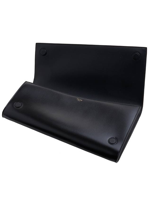 Calfskin Ashmetric Clutch Bag Black - CELINE - BALAAN 9