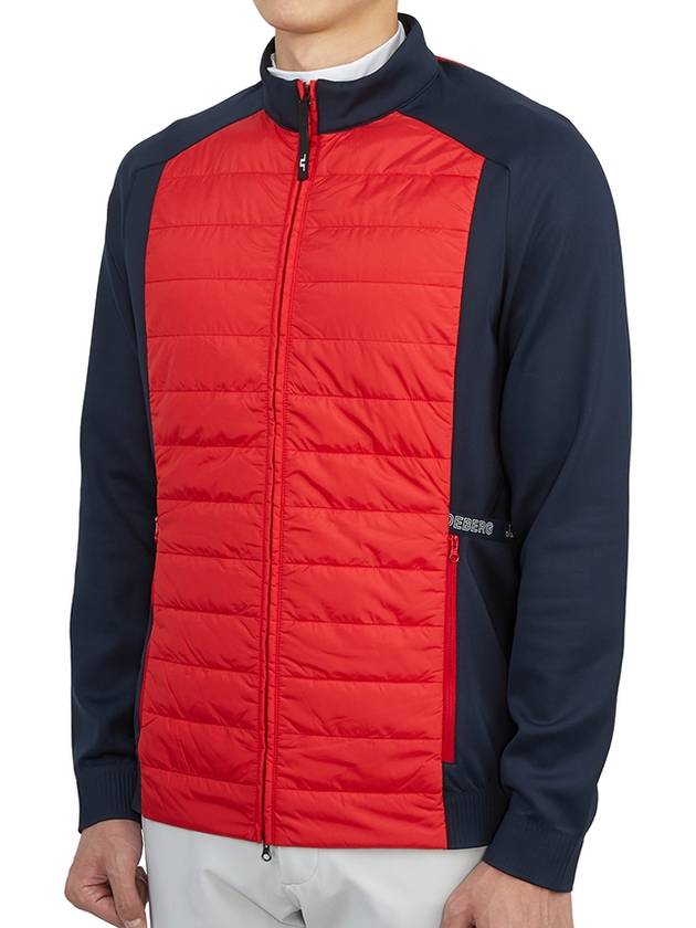 Men's Kenny Hybrid Padded Jacket Red - J.LINDEBERG - BALAAN 4