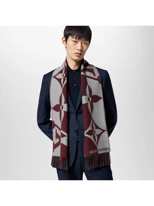 Graphic Dual Small Mini Twilly Scarf Muffler Bordeaux M79352 - LOUIS VUITTON - BALAAN 1