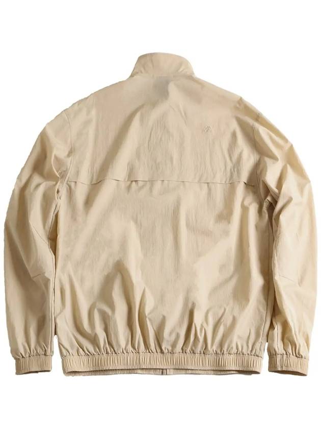 Nylon washer shirring zip up jacket beige - OFFGRID - BALAAN 3