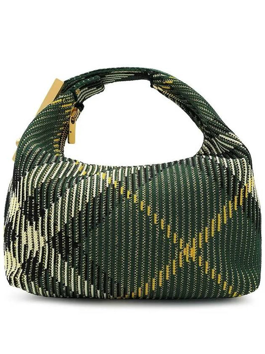 Peg Medium Check Pattern Duffel Bag Green - BURBERRY - BALAAN 2