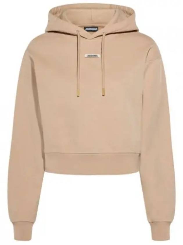 Le Sweatshirt Gros Grain Cotton Hoodie Beige - JACQUEMUS - BALAAN 2