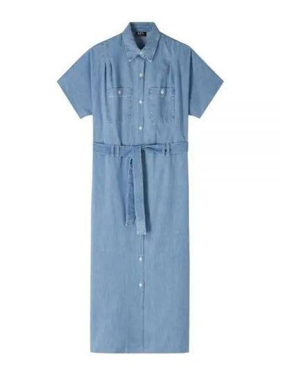 New Drew Long Dress Pale Blue - A.P.C. - BALAAN 2