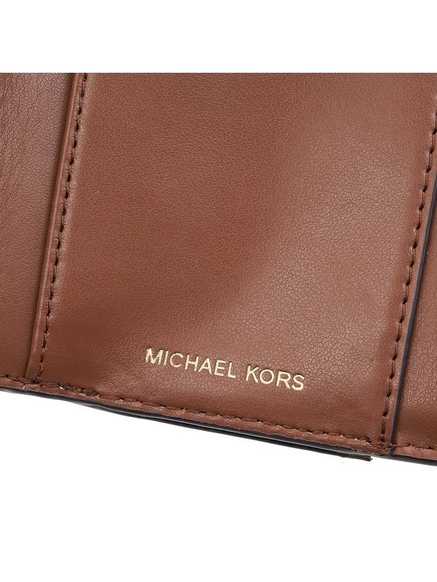 Jet Set Two-Tone Signature Logo Tri-Fold Half Wallet Camel - MICHAEL KORS - BALAAN 9