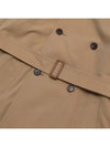 Women's FINX hard twist gabardine hoodie double coat beige - AURALEE - BALAAN 5