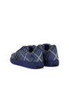 Check Knit Low Top Sneakers Blue - BURBERRY - BALAAN 5