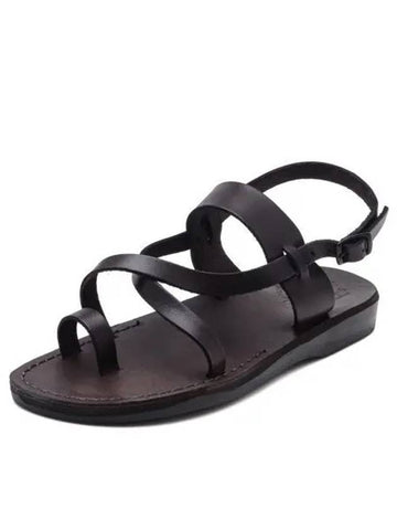 SANDALS NO 519 BETHANY BROWN Unisex - JERUSALEM - BALAAN 1