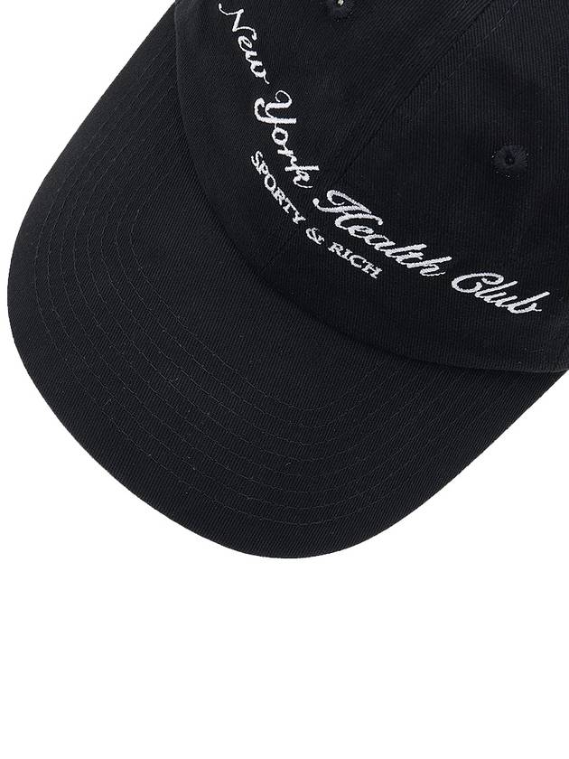NY Health Club Logo Ball Cap Black - SPORTY & RICH - BALAAN 8