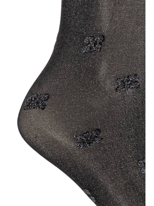 Ganni Shimmering Socks, Women's, Black - GANNI - BALAAN 3