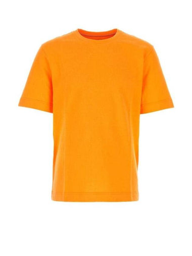 All-Over Logo Short Sleeve T-Shirt Orange - FENDI - BALAAN 1