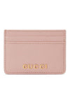 Logo Leather Card Wallet Pink - GUCCI - BALAAN 1