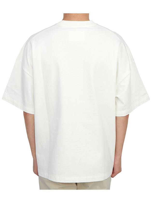 Men's Logo Cotton Short Sleeve T-Shirt White - JIL SANDER - BALAAN 7