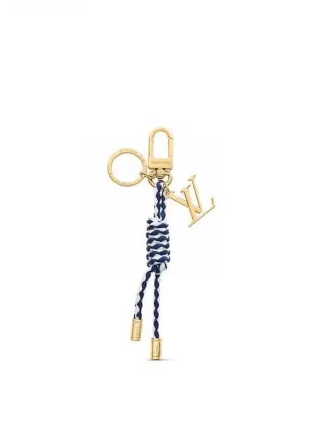 Nautical Knot Bag Charm Key Holder Gold Blue - LOUIS VUITTON - BALAAN 1