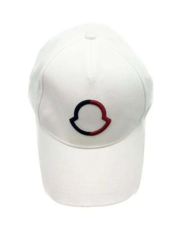 Embroidered Logo Ball Cap White - MONCLER - BALAAN 3