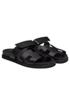 Chypre Leather Sandals Black - HERMES - BALAAN 3