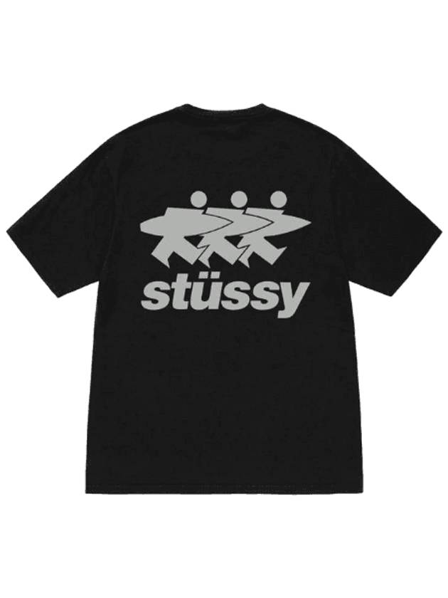 Surfwork Pigment Dyed Short Sleeve T-Shirt Black - STUSSY - BALAAN 1