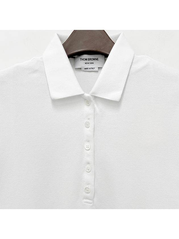 4 Bar Classic Pique Short Sleeve Polo Shirt White - THOM BROWNE - BALAAN 7