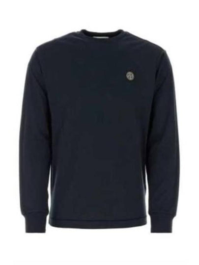 Chest Patch Long Sleeve T-Shirt Blue - STONE ISLAND - BALAAN 2