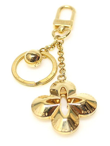 M66463 Gold Flower Logo Eclipse Bag Charm Key Holder - LOUIS VUITTON - BALAAN 1