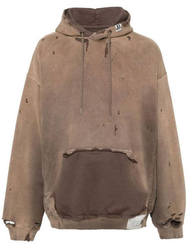 Sun Faded Like Hoodie Brown - MAISON MIHARA YASUHIRO - BALAAN 1