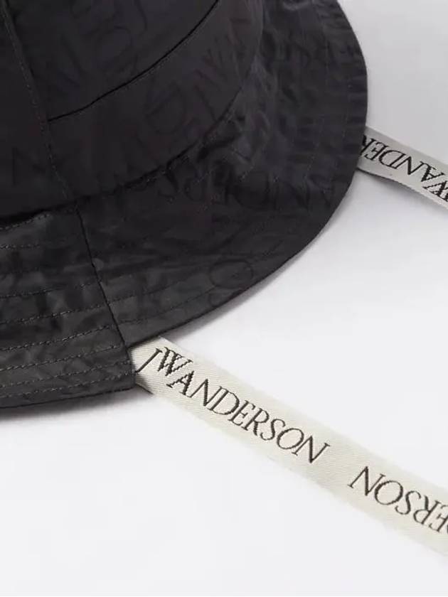 Ashmetric Logo Patch Nylon Blend Bucket Hat Black - JW ANDERSON - BALAAN 3