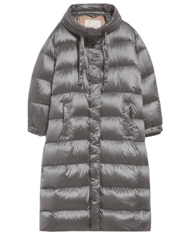 Women's Spacepar Waterproof Nylon Parka Medium Grey - MAX MARA - BALAAN 1