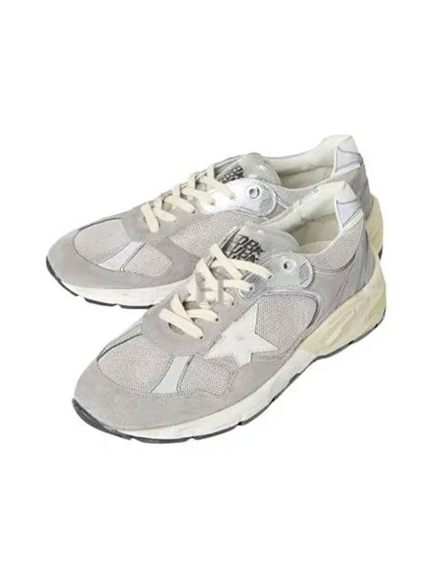 Dad-Star Low Top Sneakers Grey Silver White - GOLDEN GOOSE - BALAAN 2