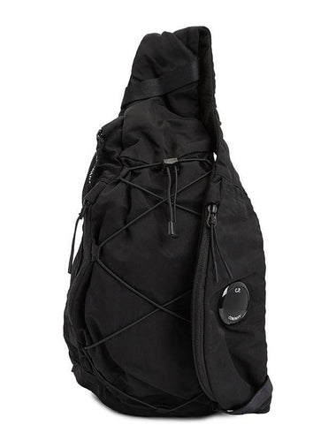 Kids Nylon B Cross Bag Black - CP COMPANY - BALAAN 1