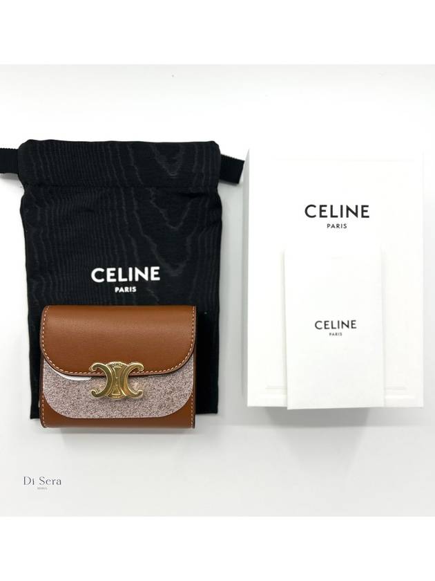 Triomphe Small Half Wallet Tan - CELINE - BALAAN 2