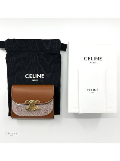 Triomphe Small Half Wallet Tan - CELINE - BALAAN 2