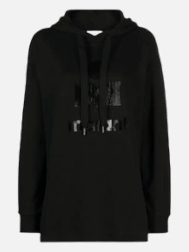 Marly Logo Hoodie Black - ISABEL MARANT - BALAAN 4