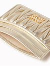 Matelasse card wallet gold - MIU MIU - BALAAN 6