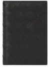 Intrecciato Leather Passport Wallet Black - BOTTEGA VENETA - BALAAN 2