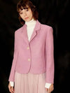 Wool Crop Pink Jacket Wool Crop Pink JK - DAMAGE MNEMONIC - BALAAN 2