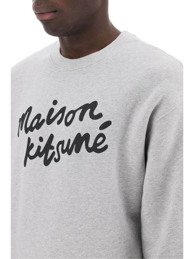 Logo Print Sweatshirt Grey - MAISON KITSUNE - BALAAN 6