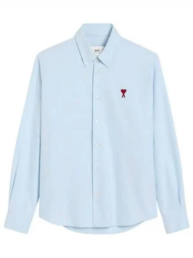 De Coeur Long Sleeve Shirt Light Blue - AMI - BALAAN 2