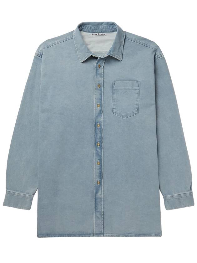 Studios Attent Denim Long Sleeve Shirt - ACNE STUDIOS - BALAAN.