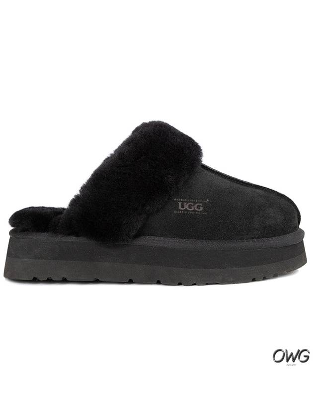 Disquette Platform Fleece Mule Black - OZWEAR UGG - BALAAN 4