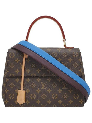 M42735 Monogram Canvas Clooney MM Blue Glacial Tote Bag Strap - LOUIS VUITTON - BALAAN 1