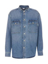 Denim Long Sleeve Shirt Blue - BOTTEGA VENETA - BALAAN 2