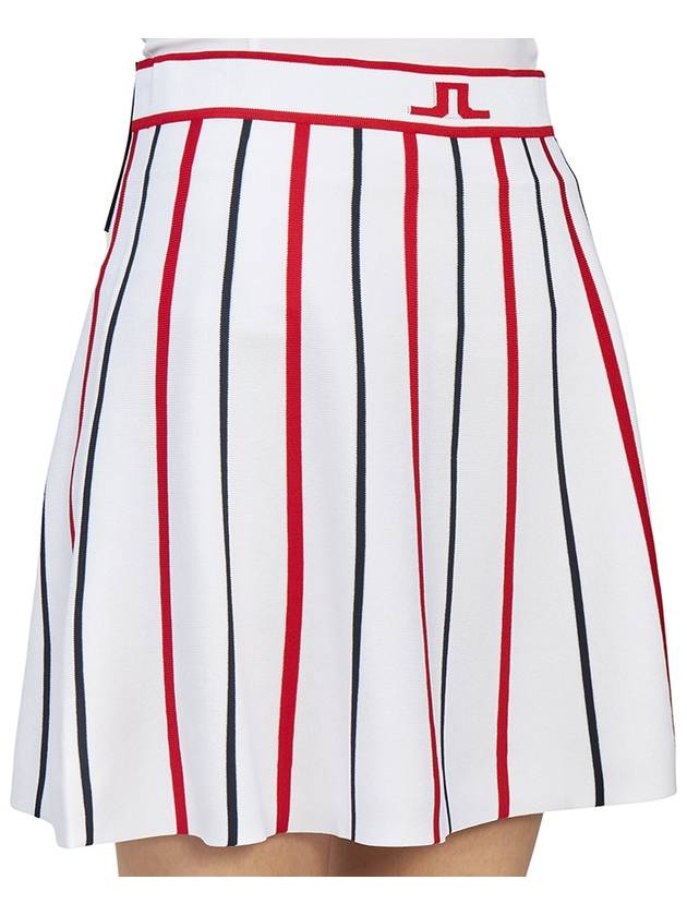 Women's River Knitted Golf Skirt White - J.LINDEBERG - BALAAN 10