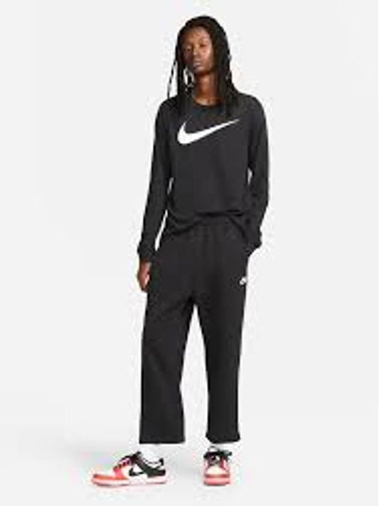 Men's Icon Swoosh Long Sleeve T-Shirt Black - NIKE - BALAAN 2