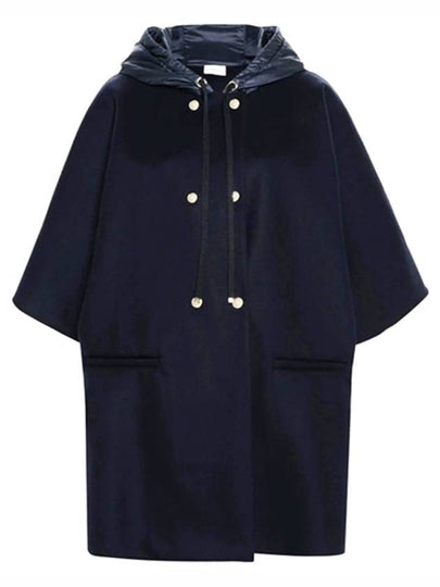 Mantella Hooded Cape Navy - MONCLER - BALAAN 2