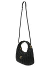 Wander Materasse Nappa Leather Shoulder Bag Black - MIU MIU - BALAAN 3