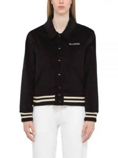 WELLNESS CLUB BOMBER JACKET NAVYCREAM JA761 - SPORTY & RICH - BALAAN 1