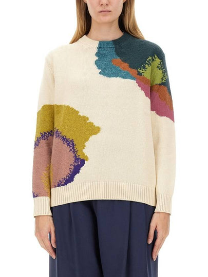 Intarsia knit cotton blend sweater W2R411NN31205 - PAUL SMITH - BALAAN 2